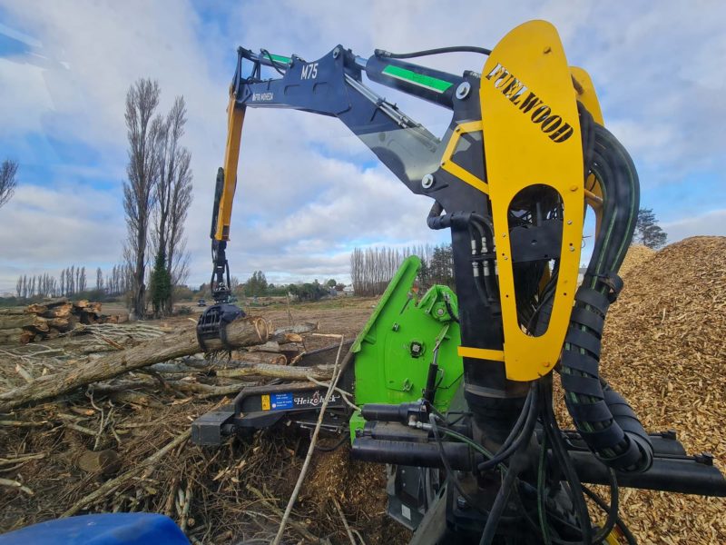 JG Trees carrying out whole tree chipping in Woodend, North Canterbury