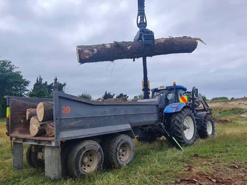 A land clearing project in Kaiapoi, North Canterbury from JG Trees arborists