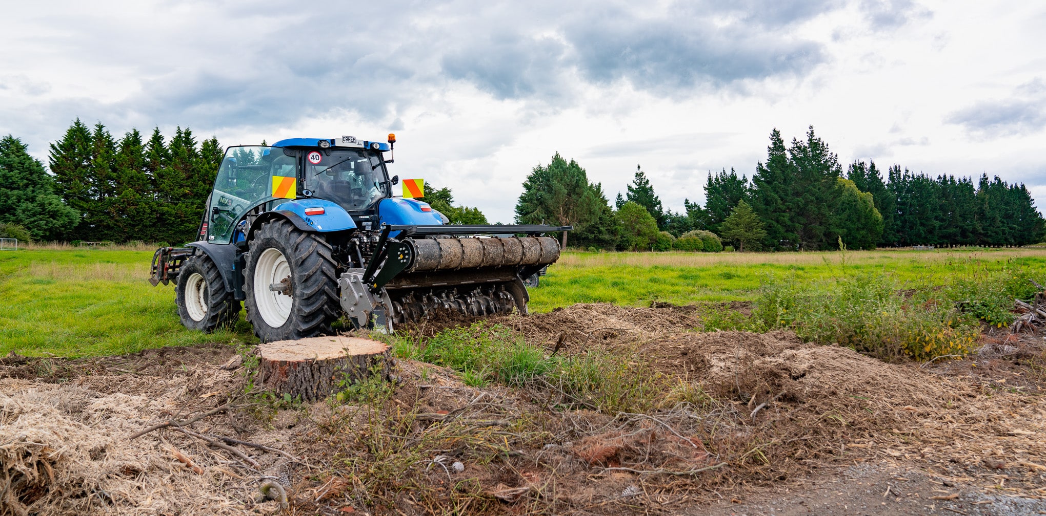 Stump removal and grinding services in Rangiora, North Canterbury by JG Trees